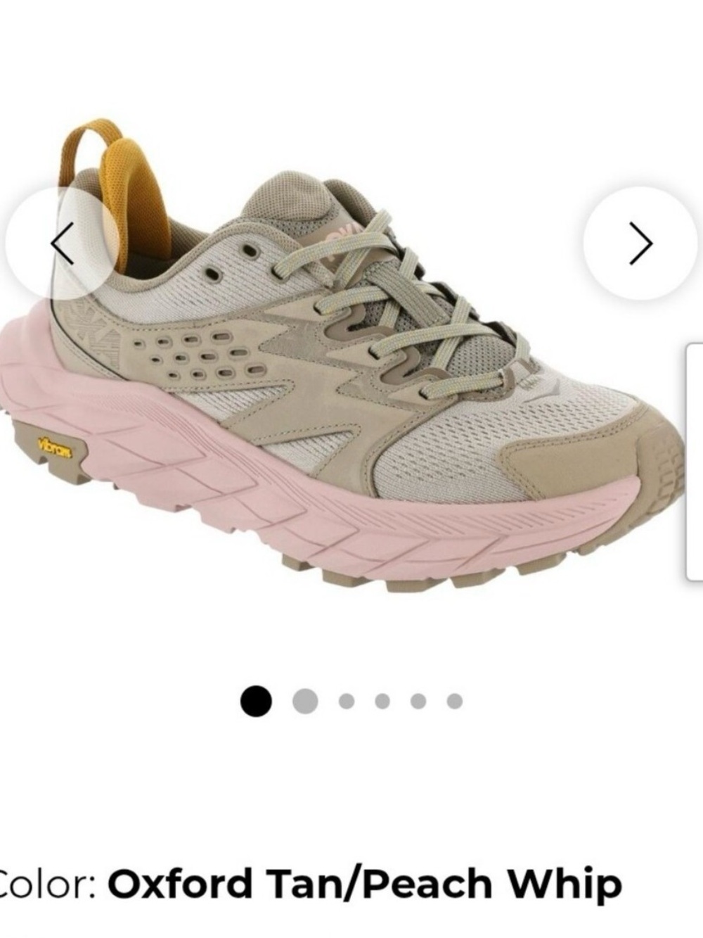Hoka 9B Women's Anacapa Breeze Low - Oxford Tan & Peach Whip Trail Running Shoe